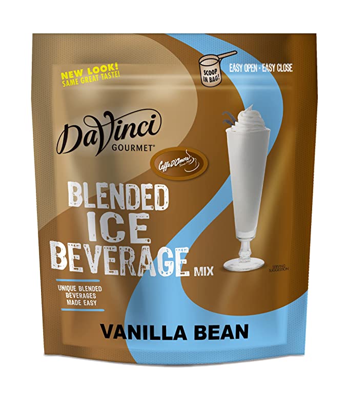  DaVinci Blended Ice Beverage, Vanilla Bean, 3 Pound Bag  - 798527371535