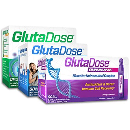 GlutaDose Wellness (30 Doses) + GlutaDose Guard (Includes 12 Doses) + GlutaDose Immune (3 Items Total) - 687408970410