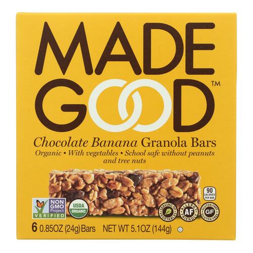 MADEGOOD: Chocolate Banana Granola Bar, 5.10 oz - 0687456213088