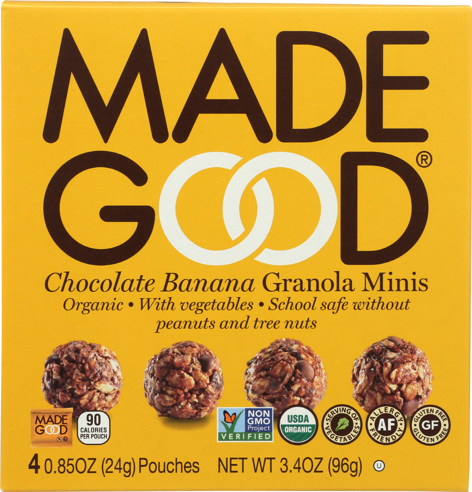 Chocolate Banana Granola Minis Portion Packs, Chocolate Banana - 687456223070