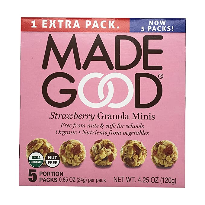 MADEGOOD Organic Strawberry Granola Minis, 4.25 OZ - 687456223537