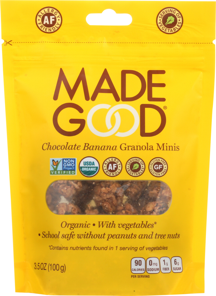 MADEGOOD: Chocolate Banana Granola Minis, 3.5 oz - 0687456224107