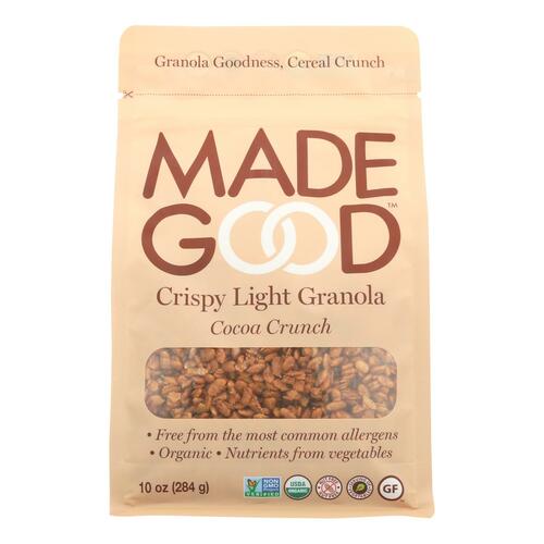 MADEGOOD: Crispy Light Granola Cocoa Crunch, 10 oz - 0687456283203