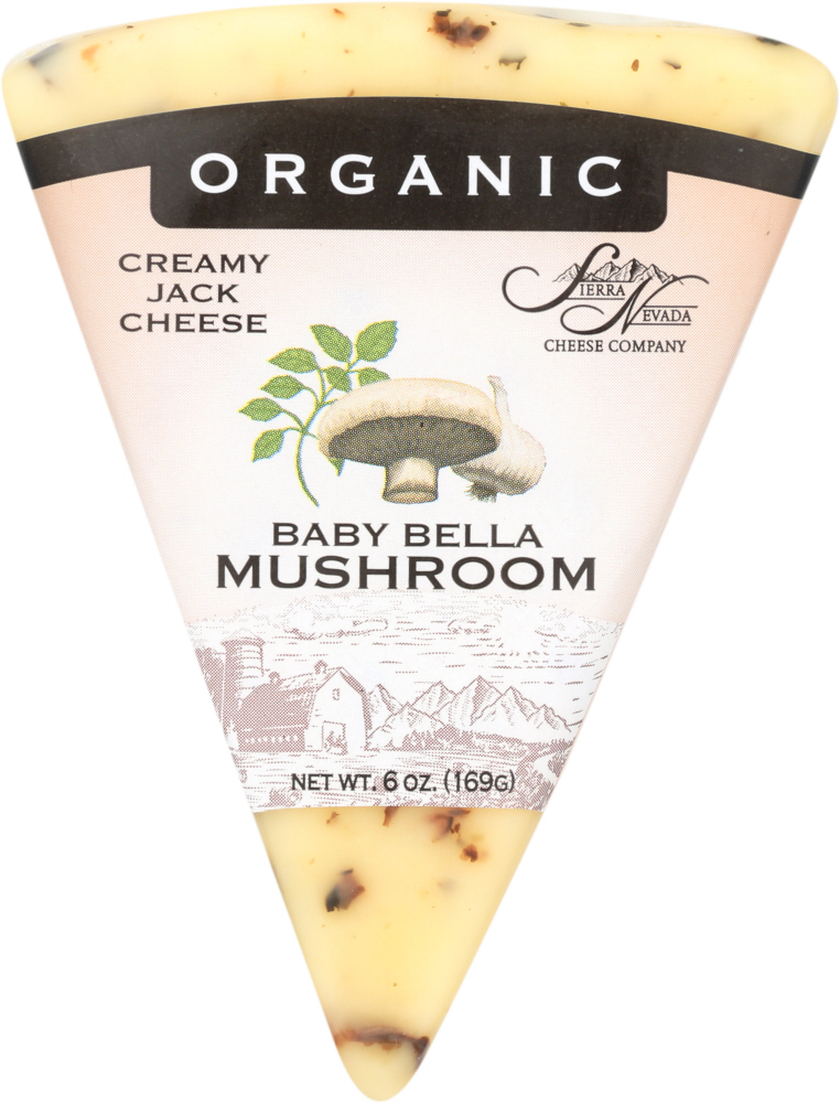 SIERRA NEVADA: Organic Baby Bella Mushroom Jack Cheese, 6 oz - 0687652172271