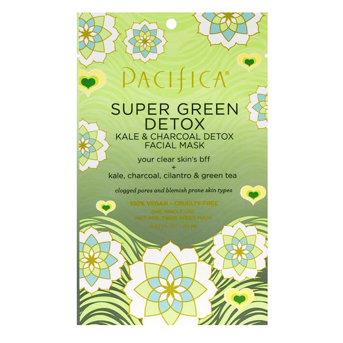  Pacifica Super Green Detox Facial Mask, 1Count  - 687735302601