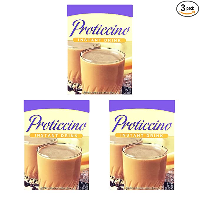  Healthywise - High Protein Instant Drink Mix Proticcino 3 Pack, 15g Protein, Low Calorie, Low Carb, Low Fat, Gluten Free, Aspartame Free, KETO Diet Friendly, Ideal Protein Compatible, 7 Count Box, (3 Pack)  - 687747802502