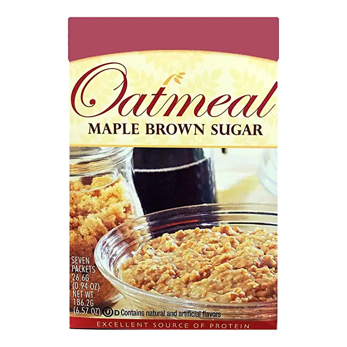  HealthyWise - High Protein Oatmeal, 15g Protein, Low Calorie, High Fiber, Low Sugar, Low Fat, Ideal Protein Compatible, 7 Servings Per Box (Maple Brown Sugar) - 687747804179