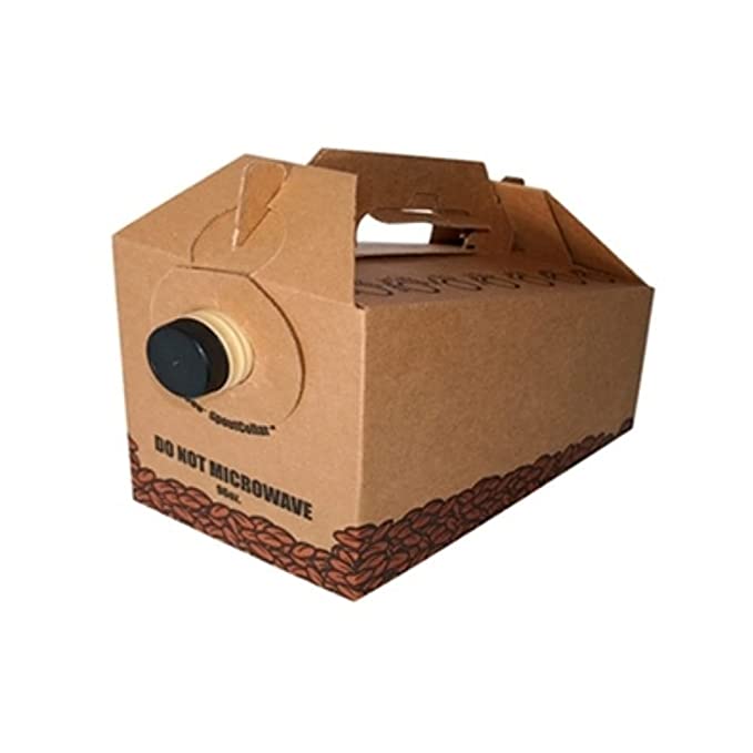  Mocha Magic BARISTA Coffee Carrier -. Disposable Insulated Coffee Box Keep your Drinks Hot or Cold for 3 Hours, this Joe to Go box Assembles in just a Second 96 Oz ( 25 Pack )  - 688130219488