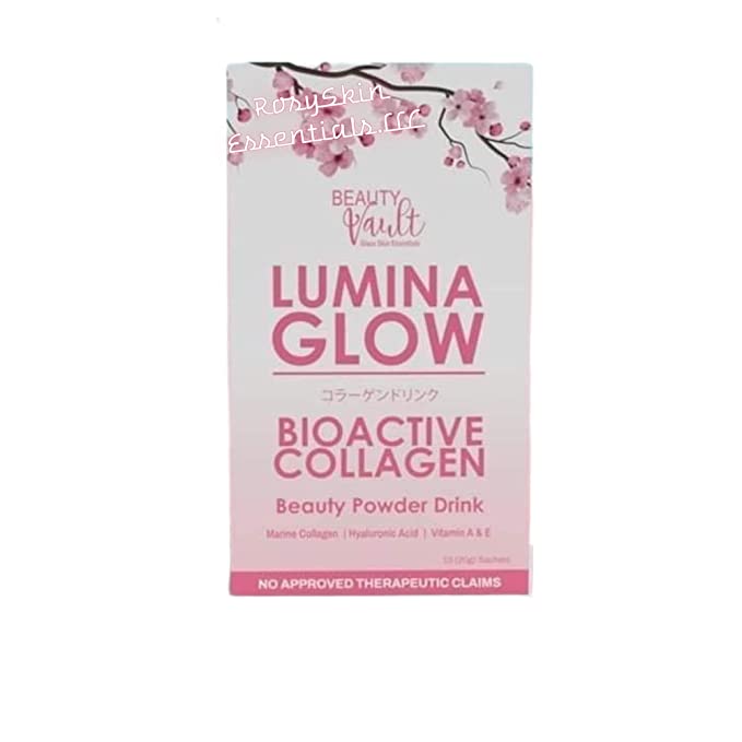 Beauty Vault Lumina Glow Bioactive Collagen Powder Drink, 10 Sachets - 688201280072