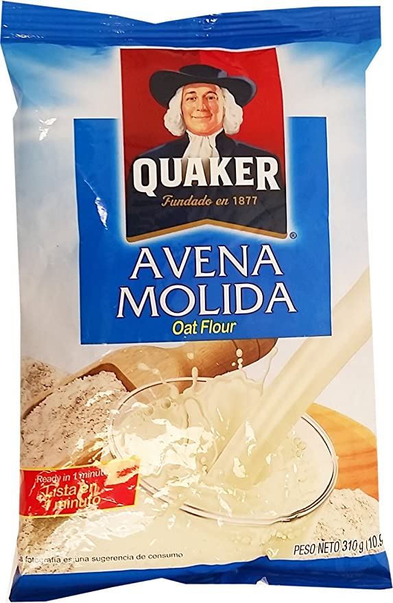 Quaker Ground Oats 10.9 oz - Avena Molida (Pack of 5) - 688474668416
