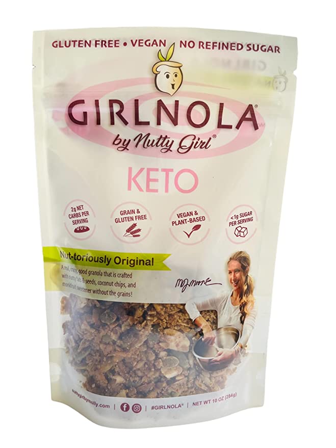  Nutty Girl KETO GIRLNOLA 10 oz Pouch | Keto Cereal | Keto Granola (Nut-toriously original!) - 689107991758