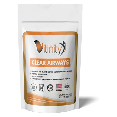 Lung Cleanse for Smokers - Clear Your Airways Lung Support Supplement - Natural Lung Health Complex - Lung Detox - for Smokers, those with Asthma, & Seasonal Allergy Relief Seekers - (15 Day Supply) - 689128599216