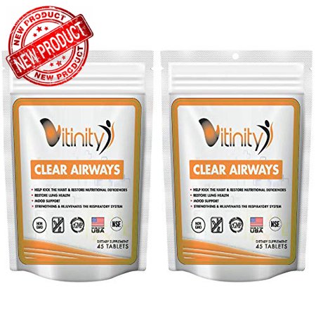Lung Cleanse for Smokers - Clear Your Airways Lung Support Supplement - Natural Lung Health Complex - Lung Detox - for Smokers, Those with Asthma, Seasonal Allergy Relief Seekers - (30 Day Supply) - 689128599353