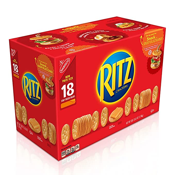  NABISCO Ritz Crackers, 3.83 Pound, 61.37 Oz - 689128712783