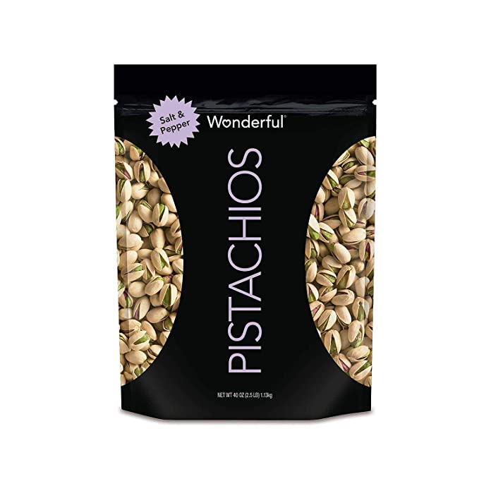 Wonderful Salt and Pepper Pistachios (40 oz.) - 618194302222