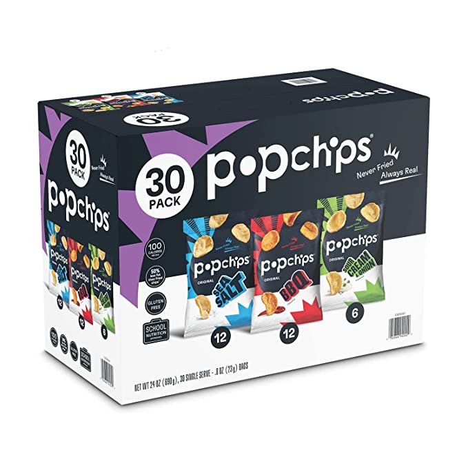  Popchips Variety Box (pack of 30) New and Improved Packaging - 689139218359