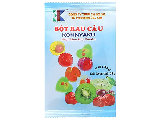  05 package*22gram - Bot Rau cau Deo 3K - Made In Viet Nam - Crisp jelly powder  - 689150570474