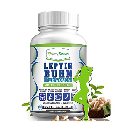 Power By Naturals - Leptin Burn for Women - Natural Appetite Suppressant, Metabolism Booster for Weight Control Diet Pills- Leptin Supplements - 60 Capsules - Fat Burner Weight Loss Pills for Women - 689227039279