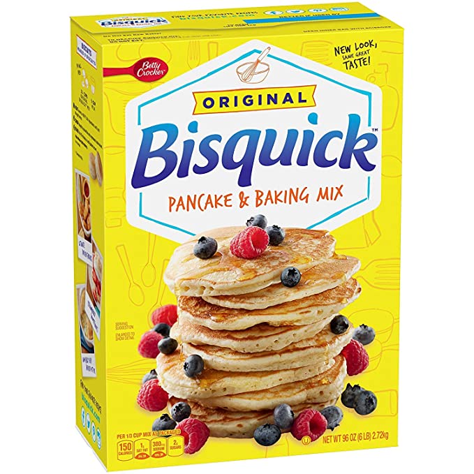 Betty Crocker Bisquick Pancake & Baking Mix 96.0 oz Box (3 pack) - 689253326558