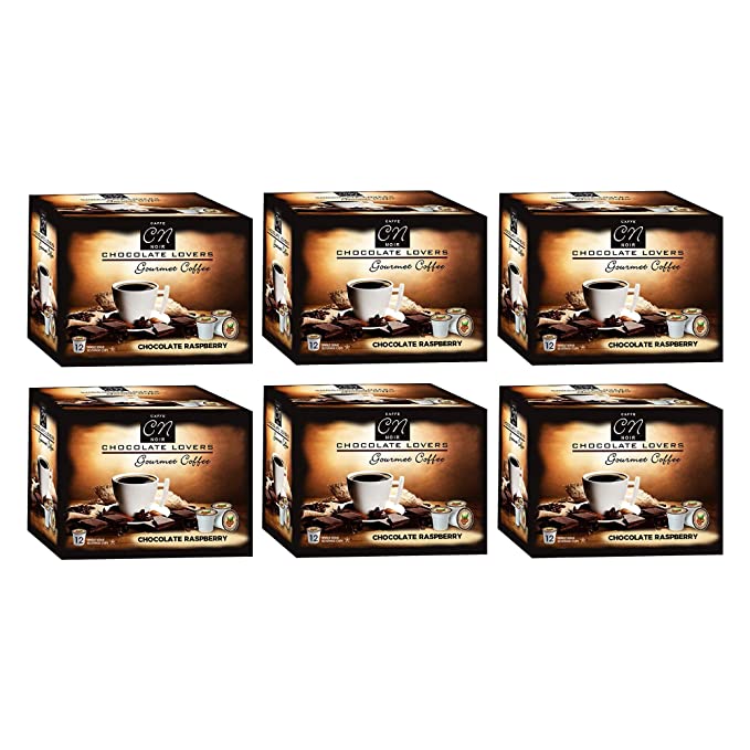 Caffe Noir Gourmet Coffee, Single Serve Beverage Cups (Chocolate Raspberry, 72 Count) - 689380929004