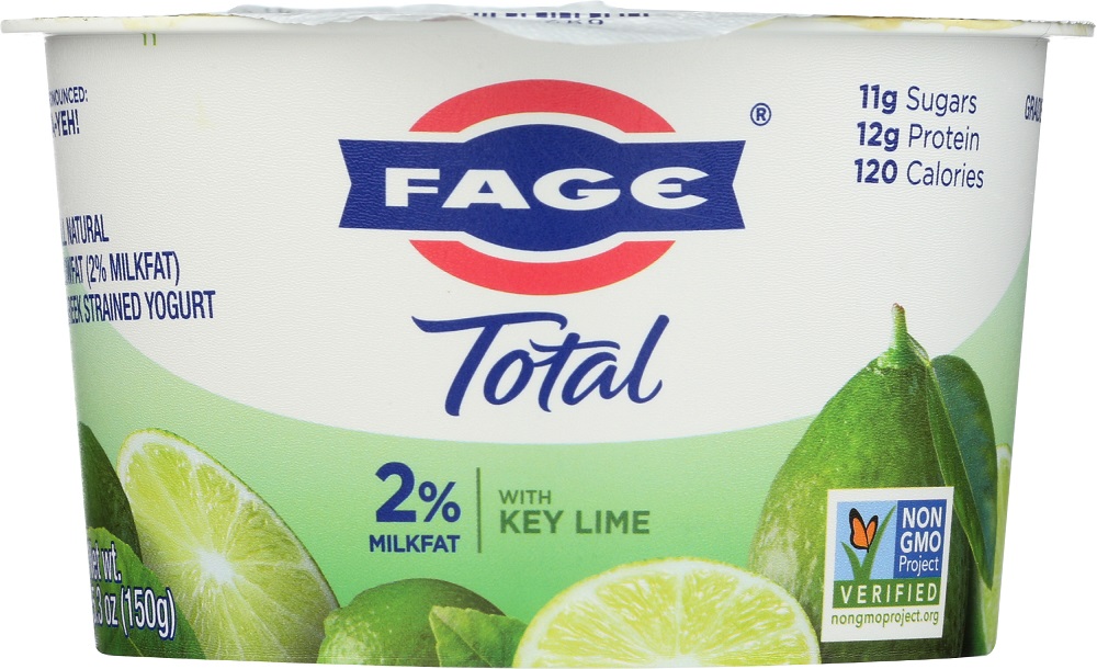 Fage, All Natural Lowfat (2% Milkfat) Greek Strained Yogurt With Key Lime, Key Lime - 689544081760
