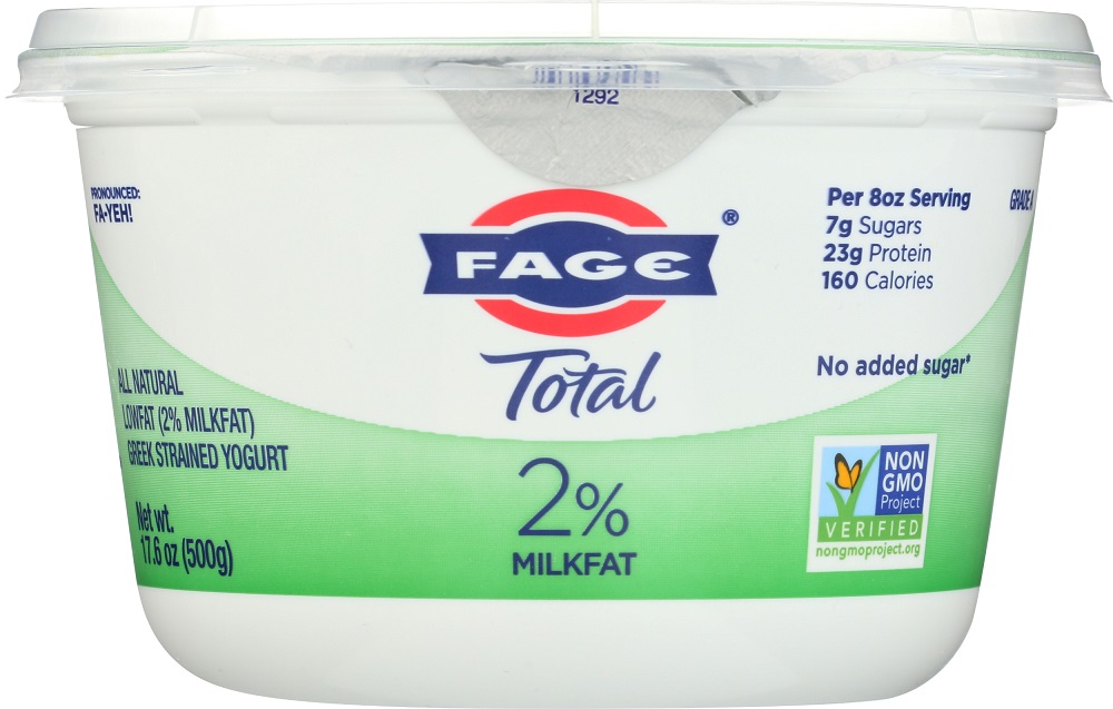 Fage, Total 2%, Lowfat Greek Strained Yogurt - 689544083405