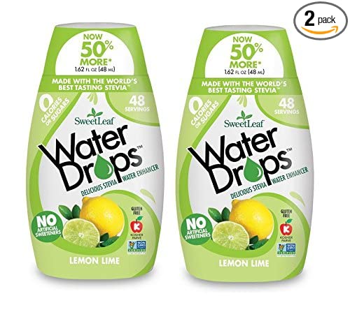 Sweetleaf Stevia Natural Water Drops Lemon Lime, 1.62 Ounce (Pack of 2) - 659653184584