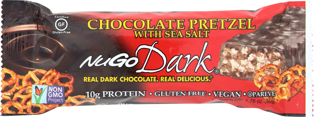 Chocolate Pretzel With Sea Salt Protein Bar, Chocolate Pretzel With Sea Salt - huberts