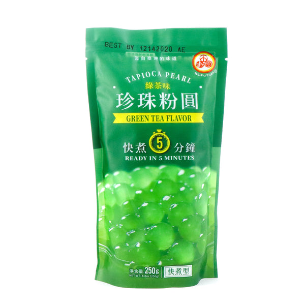 Wufuyuan, Tapioca Pearl, Green Tea - 6927055988975