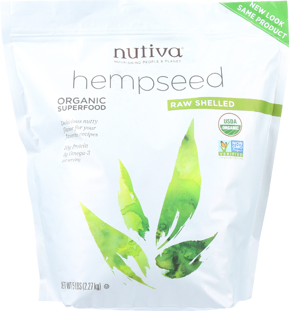 Nutiva Organic Hempseed - Shelled - 5 Lb - wild