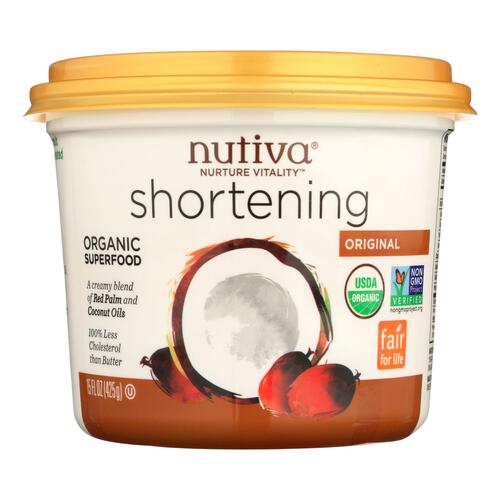 Nutiva Organic Shortening, Original, 15 oz - 692752105173