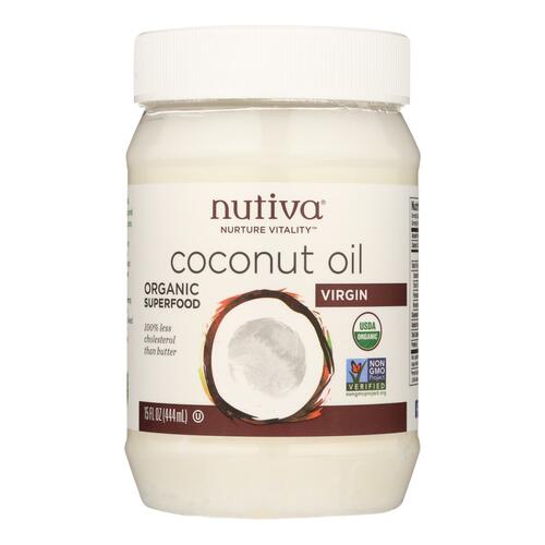 NUTIVA: Organic Virgin Coconut Oil, 15 oz - 0692752200014