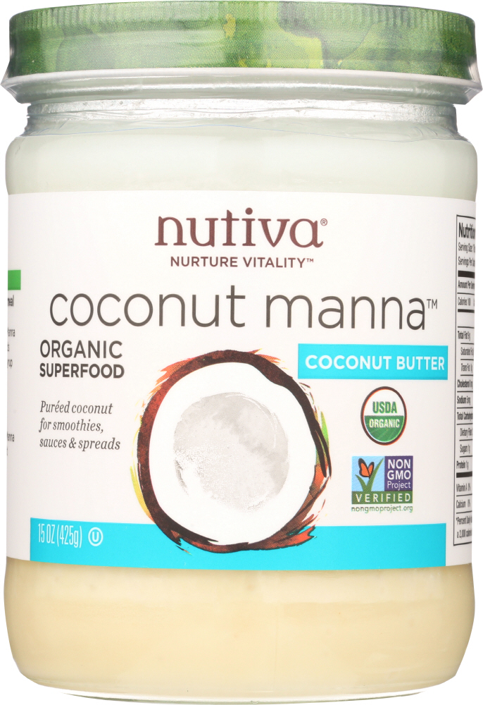 NUTIVA: Organic Coconut Manna, 15 Oz - 0692752311147