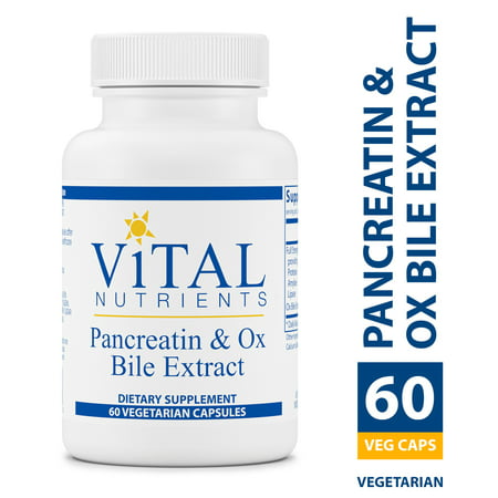 Vital Nutrients - Pancreatin & Ox Bile Extract - 60 Capsules - 693465436110