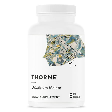 Thorne Research - DiCalcium Malate - Concentrated Calcium Supplement with DimaCal for Bone Density Support - 120 Capsules - 693749006503