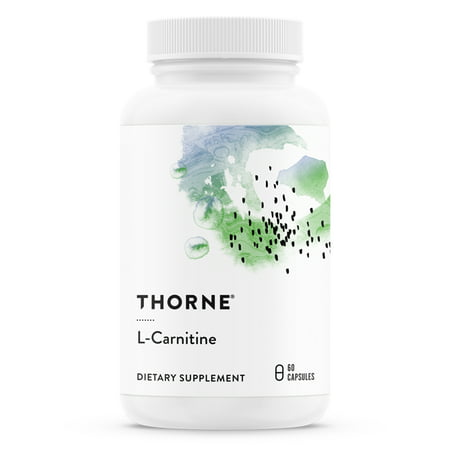 Thorne Research - L-Carnitine - Amino Acid Supplement to Support Fat Metabolism and Energy Production - 60 Capsules - 693749502029