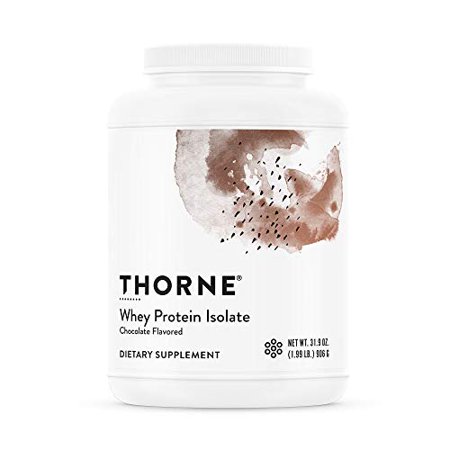 Thorne Research - Whey Protein Isolate - Easy-to-Digest Whey Protein Isolate Powder - NSF Certified for Sport - Chocolate - 30.9 oz - 693749674016