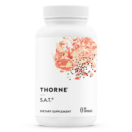 Thorne Research - S.A.T. - Silymarin Artichoke and Turmeric Extracts for Liver Support - 60 Capsules - 693749732020