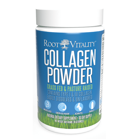 Root Vitality Collagen Powder - Collagen Supplements for Skin Hair Nails & Joints - 694263718286