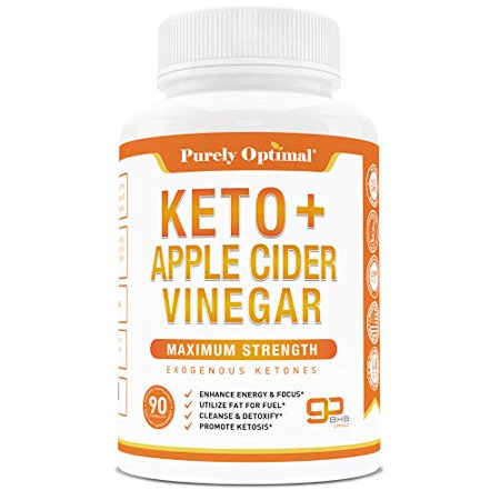 Premium Keto Pills + Apple Cider Vinegar Capsules with Mother - Utilize Fat for Energy w/Ketosis, Boost Energy & Focus, Manage Cravings, Detox, Metabolism Support - BHB Keto Diet Pills for Women, Men - 694536371187