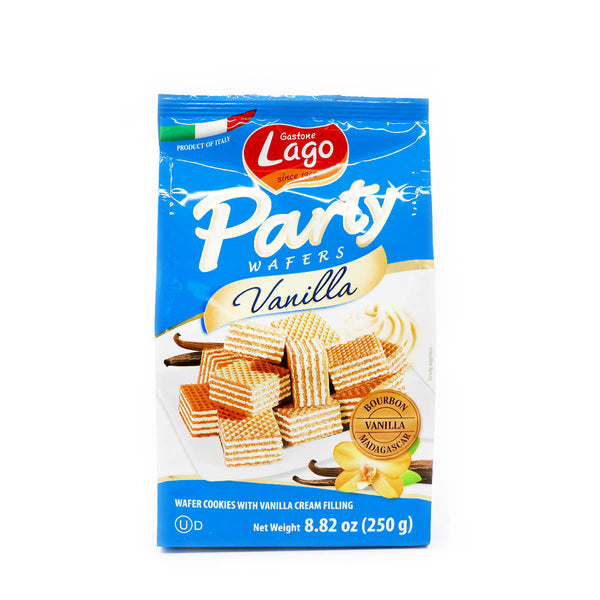 GASTONE LAGO: Vanilla Wafers Party Bag, 8.82 oz - 0694649002435