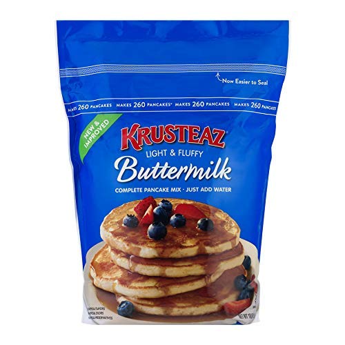 Krusteaz Complete Buttermilk Pancake Mix, Family Size 2 Pack, 10-Pound Bag Ea - 696449830720