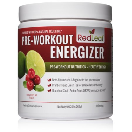 Red Leaf Pre-Workout Energizer, Cranberry Lime, 30 Servings - 696859053559