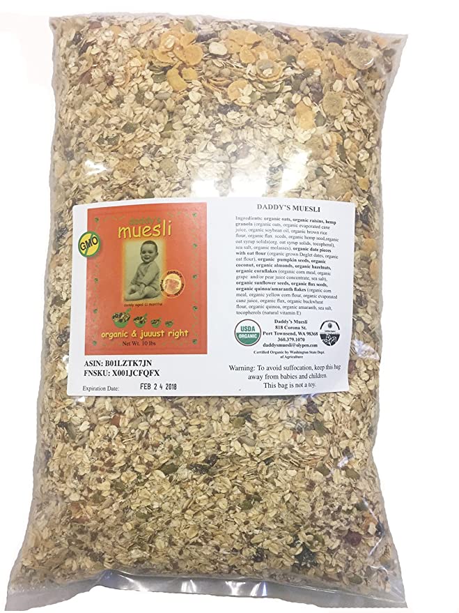 Daddy's Organic Muesli (10lbs) - 696859061301