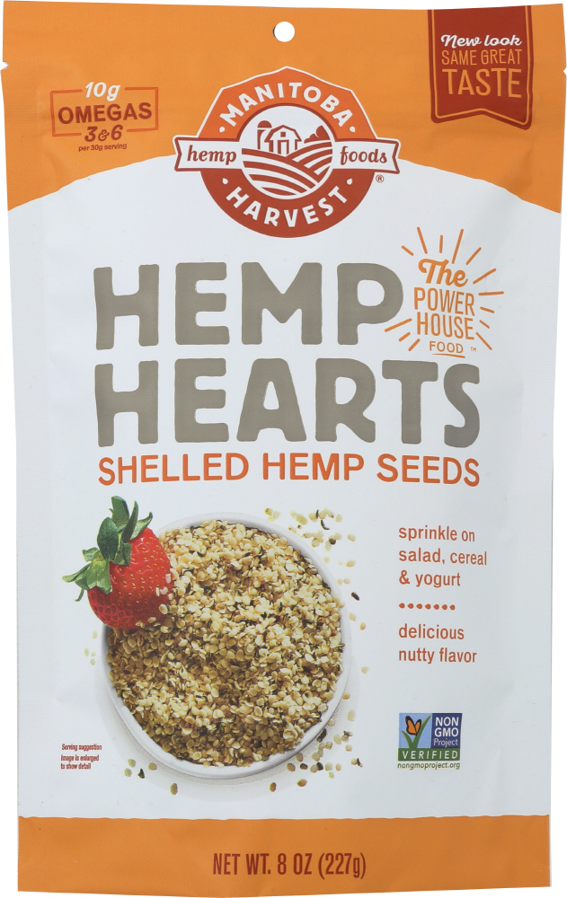 Manitoba Harvest Hemp Foods, Hemp Hearts, Raw Shelled Hemp Seeds - 697658101014