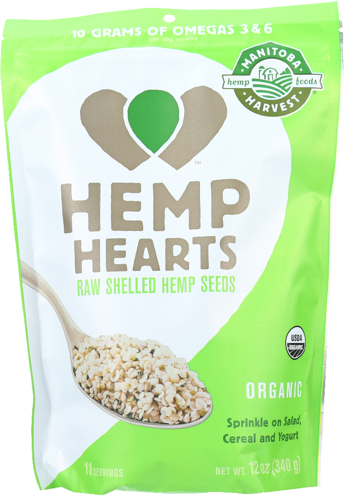 Manitoba Harvest Certified Organic Hemp Hearts Shelled Hemp Seed - 12 Oz - 697658203015