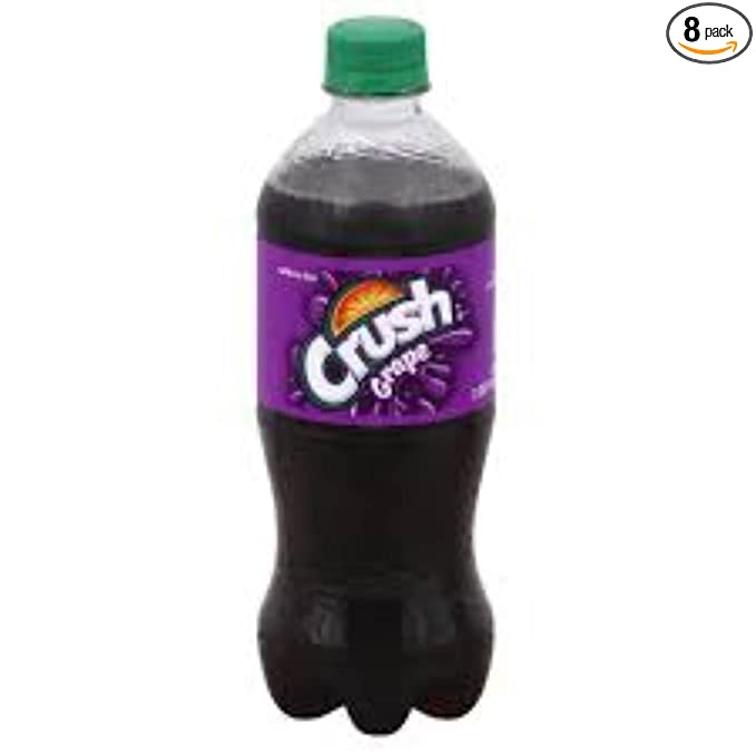  Crush Grape Soda 20oz Bottles, 8 Units  - 697937357774
