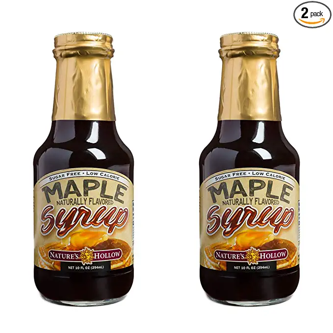 Nature's Hollow, Sugar-Free Maple Flavored Syrup, 10 Ounces Each, Non GMO, Keto Friendly, Vegan and Gluten Free - 2 Pack - 698556300202