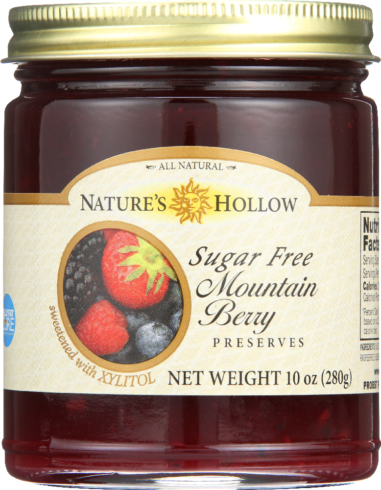 Nature'S Hollow, Preserves, Sugar Free Mountain Berry - 698556700545