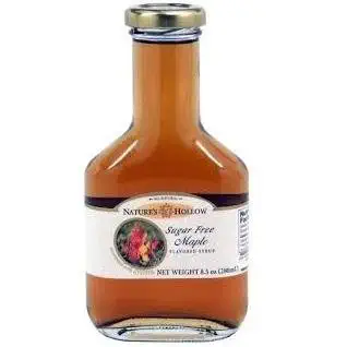 NATURES HOLLOW Sugar Free Maple Syrup, 8.5 OZ - 698556700569